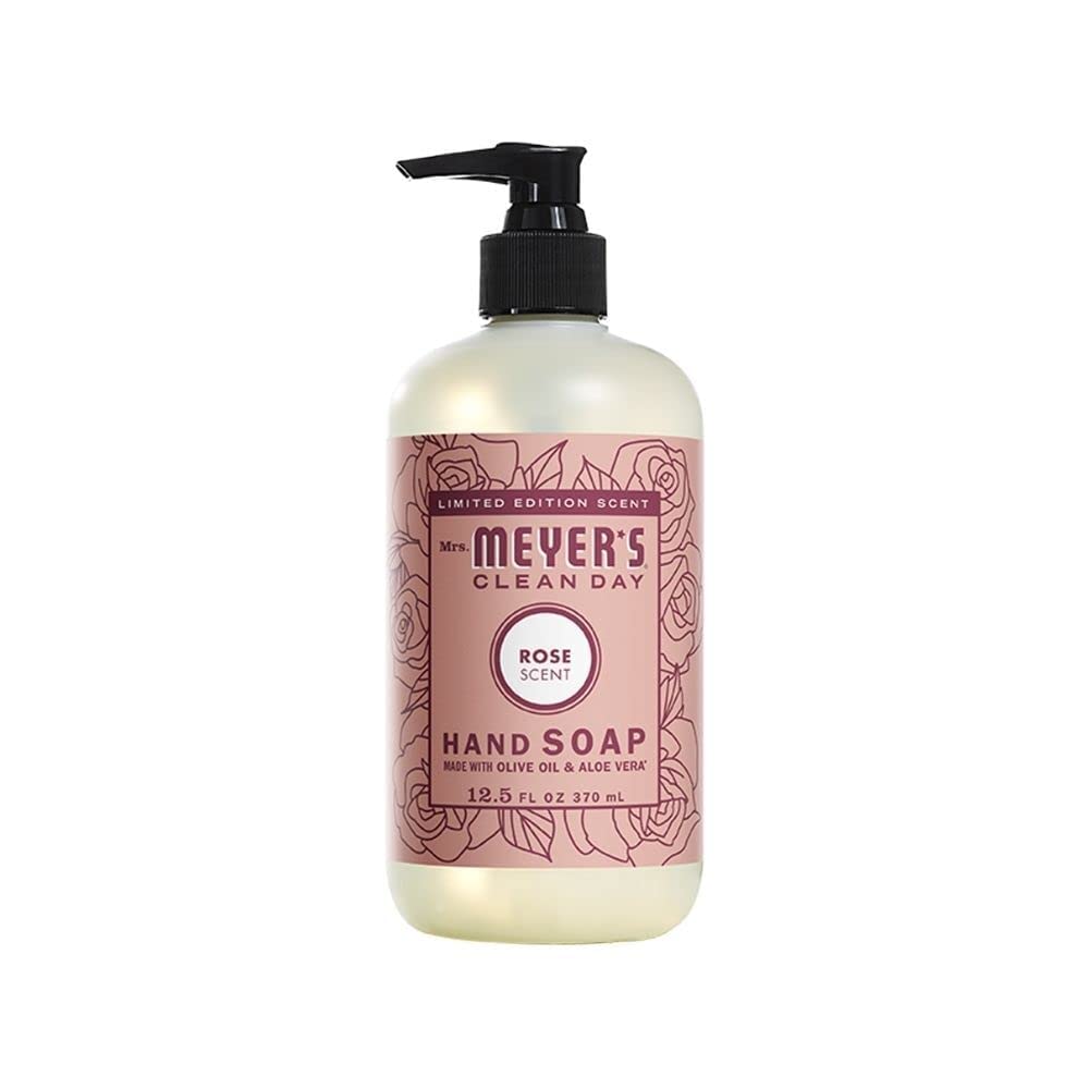 MRS. MEYER'S CLEAN DAY Holiday Hand Soap Bundle (Mint + Lilac + Daisy + Rose)