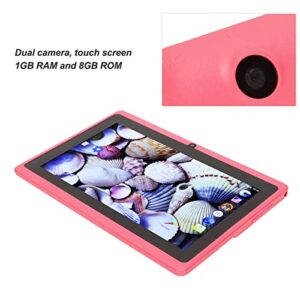 Pegau Children Tablet, HD Display Eye Protection Screen Kids Tablet Supports 32GB Memory Card 7 Inch for Work for Home