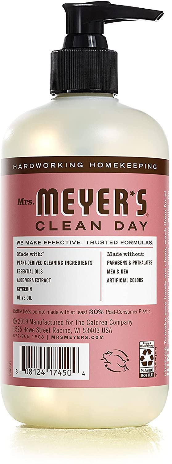 MRS. MEYER'S CLEAN DAY Holiday Hand Soap Bundle (Mint + Lilac + Daisy + Rose)