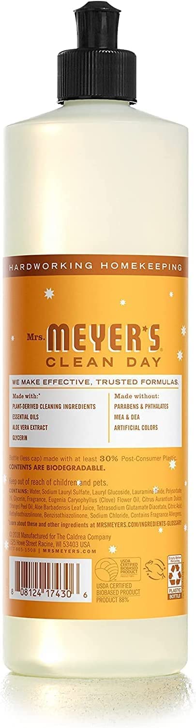 MRS. MEYER'S CLEAN DAY Variety Dish Soap Scent (Peppermint + Orange Clove + Iowa Pine)