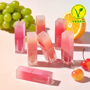 dasique Juicy Dewy Tint (05 Mauve Berry) 0.12 oz | Light Application with moisture | Long-wearing Glossy Lip Stain, Non-sticky | Vegan, Cruelty-free | K-beauty