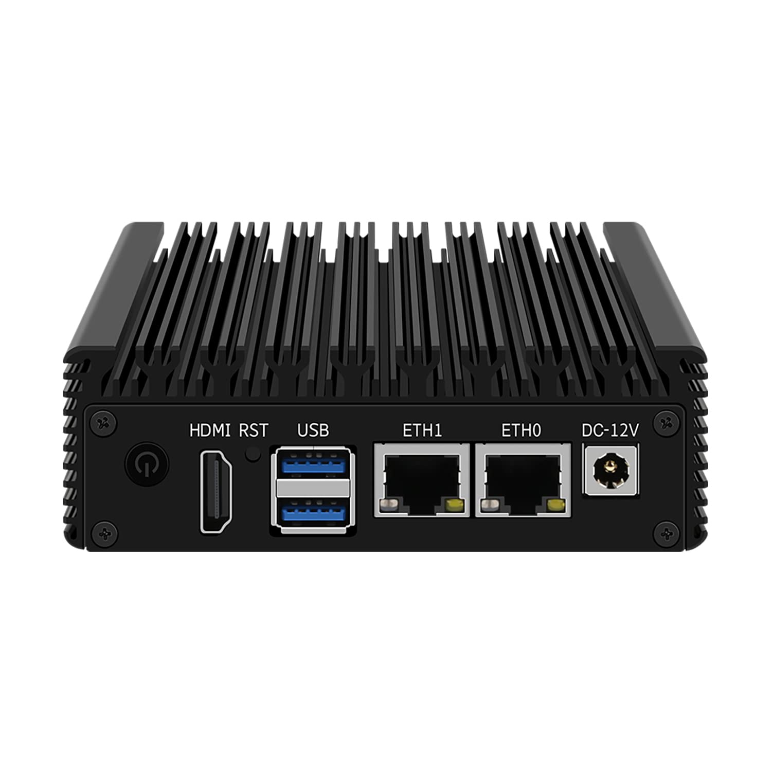 HUNSN Micro Firewall Appliance, Mini PC, OPNsense, VPN, Router PC, Intel Celeron J4105, RJ12, AES-NI, 2 x Intel 2.5GbE I226-V LAN, RST, HDMI, 2 x USB3.0, 16G RAM, 512G SSD