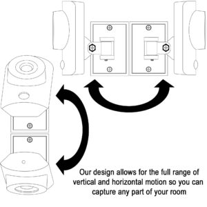 DTLgear Wall Mount for SimpliSafe Indoor Camera - Black