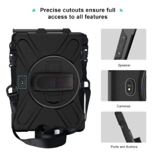 ProCase for Galaxy Tab Active4 Pro 2022/Tab Active Pro 2019 10.1 Inch Case (SM-T630/T638/T540/T547) with S Pen Holder, Rugged Heavy Duty Shockproof Rotating Kickstand Protective Cover