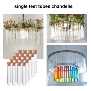 20pcs Clear Plastic Test Tubes With Cork Stoppers, Plastic Test Tubes With Lids Clear, 12 * 75mm Test Tubes With Lids Plastic, For Diy Craft, Candy Spice Seed Liquid Storage, Laboratory Use Decoration