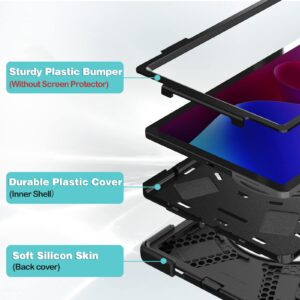 ProCase for Lenovo Tab P11 Pro 11.2" Gen 2 2022 (TB-132FU/TB-138FC) Case, Rugged Heavy Duty Shockproof Cover with Hand Strap Shoulder Strap for 11.2 inch Lenovo Tab P11 Pro 2nd Generation -Black