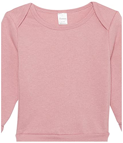 Hanes, Flexy Soft 4-Way Stretch Fleece Sweatshirt, Babies and Toddlers, Purple/Pink, 12-18 Months