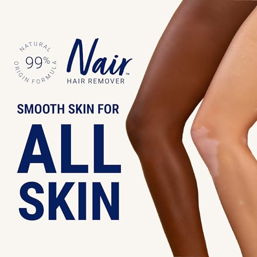 Nair Sensitive Hair Remover Wax Ready Strips, Legs and Body Hair Removal Wax Strips, 40 Count