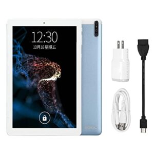 Tablet PC, 6GB 128GB 10.1 Inch Tablet Blue Front 5MP Rear 13MP for Drawing for 11.0 (US Plug)