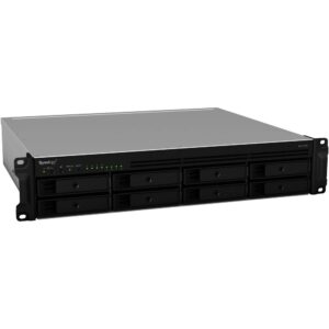 Synology RackStation RS1221RP+ NAS Server with Ryzen 2.2GHz CPU, 32GB Memory, 16TB SSD Storage, 4 x 1GbE LAN Ports, Redundant Power, DSM Operating System Bundle with Rail kit