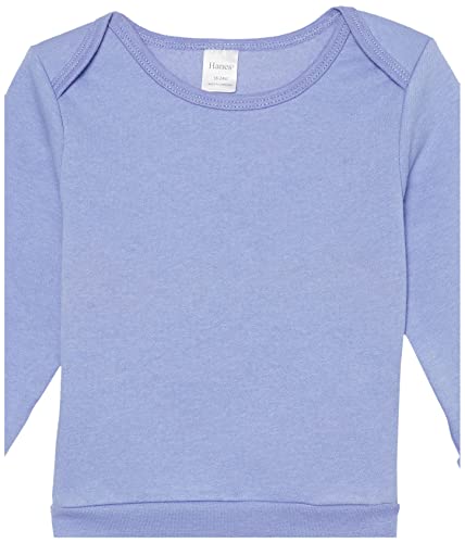 Hanes, Flexy Soft 4-Way Stretch Fleece Sweatshirt, Babies and Toddlers, Purple/Pink, 12-18 Months