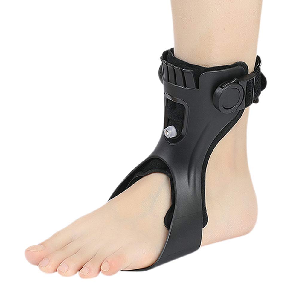 KOMWELL Drop Foot Brace Orthosis AFO AFOs Ankle Brace Support With Comfortable Inflatable Airbag for Hemiplegia Stroke Shoes Walking (Left foot, X-Large)