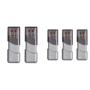 pny 128gb turbo attaché 3 usb 3.0 flash drive, 2-pack & pny 64gb turbo attaché 3 usb 3.0 flash drive 3-pack