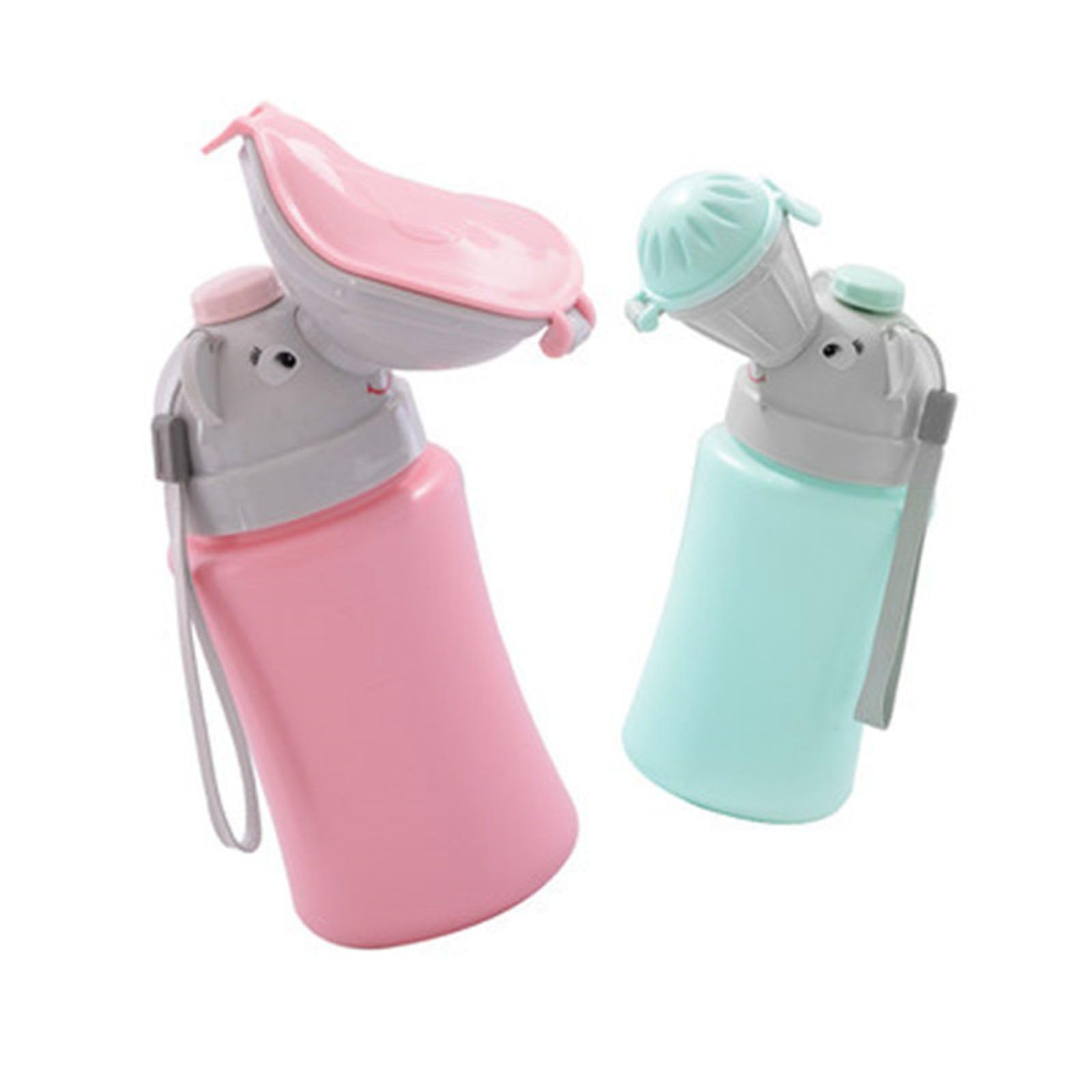 Portable Urinal Potty Travel Potty-for Emergency Urinal Baby Toilet Child Pee Training,Kids Potty Car Travel and Camping Outdoor Use Very Convenient (500ml, Pink)