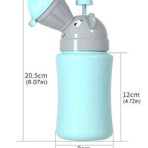 Portable Urinal Potty Travel Potty-for Emergency Urinal Baby Toilet Child Pee Training,Kids Potty Car Travel and Camping Outdoor Use Very Convenient (500ml, Blue)