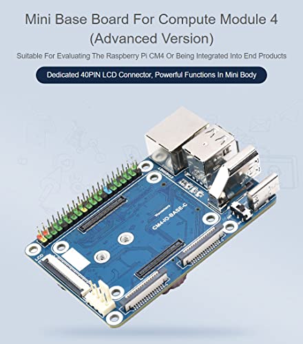 Waveshare Mini Base Board Type Compatible with Raspberry Pi Compute Module 4