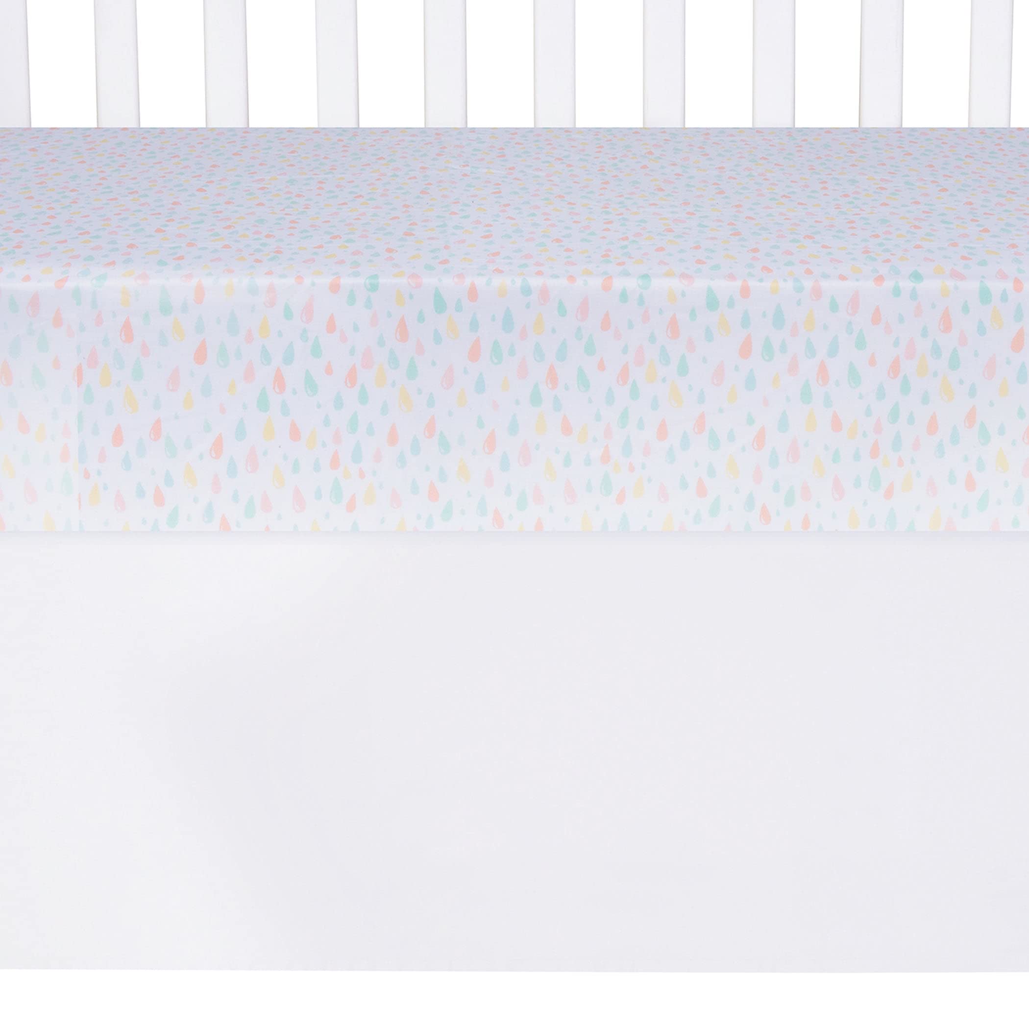 Trend Lab Rainbow 3 Piece Crib Bedding Set, Includes Nursery Quilt, Fitted Crib Sheet and Crib Skirt