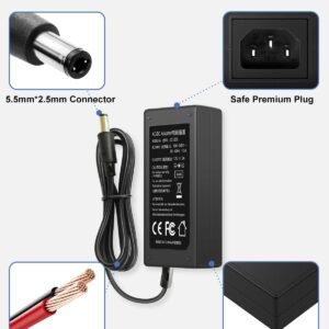 DC 12 Volt 5 Amp Power Supply 60W AC Adapter 100-240V 50-60Hz AC to DC 12V 5A Power Adapter Transformer with 5.5mm x 2.5mm DC Outlet Plug for LED Strip Light CCTV Camera 3D Printer...