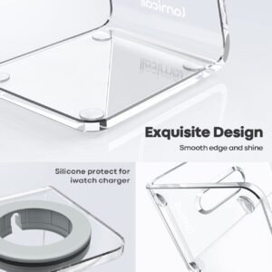 Acrylic Watch Stand for Apple Watch Charger - Lamicall Desk Watch Charging Dock, Transparent Clear iWatch Charger Holder Nightstand, Fit for All Apple Watch, Series SE, Ultra, 10/9/8/7/6/5/4/3/2/1