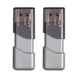 PNY 128GB Turbo Attaché 3 USB 3.0 Flash Drive, 2-Pack & PNY 64GB Turbo Attaché 3 USB 3.0 Flash Drive 3-Pack