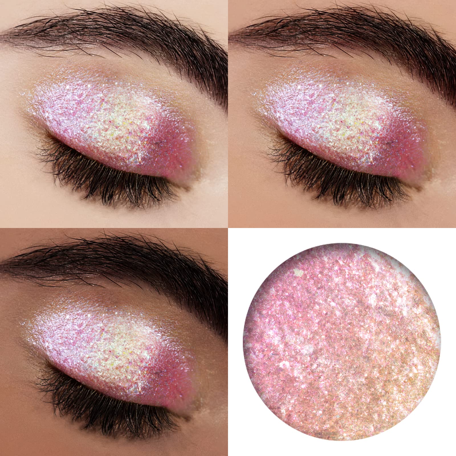 FOCALLURE Chameleon Cream Eyeshadow,Intense Color Shifting Creamy Eye Shadows,Eye Makeup with Highly Pigmented Metallic,Shimmer,Multi-Reflective Finishes,Long-Lasting with No Creasing,Babylon