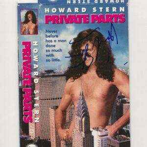 Howard Stern REAL hand SIGNED Private Parts VHS Tape Cover Case JSA COA