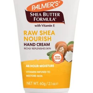 Palmer's Shea Formula Raw Shea Hand Cream with Vitamin E, 2.1 Ounce (Pack of 2)