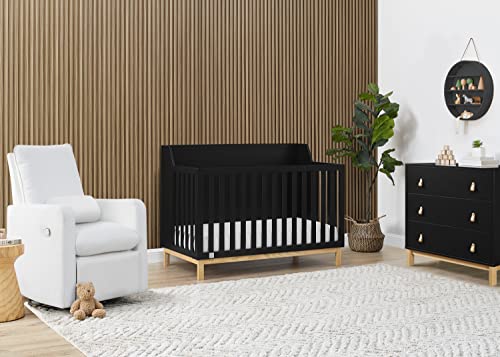 GAP babyGap Oxford 6-in-1 Convertible Crib - Greenguard Gold Certified, Ebony/Natural