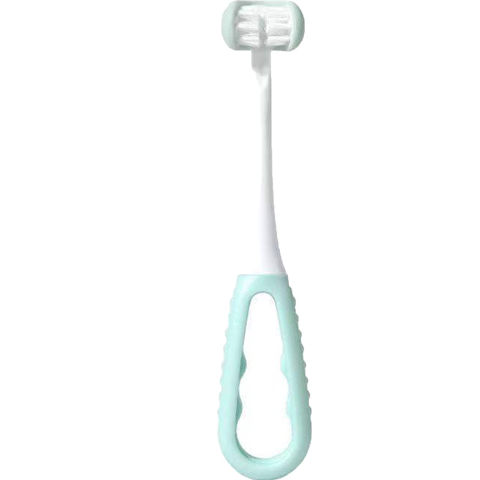 Zymon Toothbrush for Toddler Oral Care-Triple-Angle Toothhugger Training (Blue)