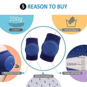 CB Baby Knee Pads for Crawling, Crawling knee pads for babies,Adjustable Anti Slip Breathable for Crawling Toddling（3 Pairs）