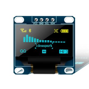 ideaspark 3Pcs 0.96 Inch OLED Display 3-Colors 128x64 SSD1306 SPI I2C IIC Serial LCD Screen Module Board with 4 Pins Soldered and 10 Dupont Cable Work Great with Arduino for Raspberry Pi