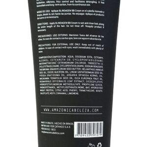 AMAZÓNICA BELEZA AMABELLE Blindagem Hair Leave-in Cream, Thermal Heat Protector Cream, Preventing Damage Seasonal Changes, Daily Use, 8.4 Oz