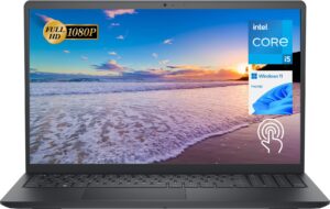 dell inspiron 15 15.6-inch fhd touchscreen laptop, intel core i5-1035g1, 16gb ram, 512gb pcie nvme m.2 ssd, sd card reader, webcam, hdmi, wifi, windows 11 home (renewed)