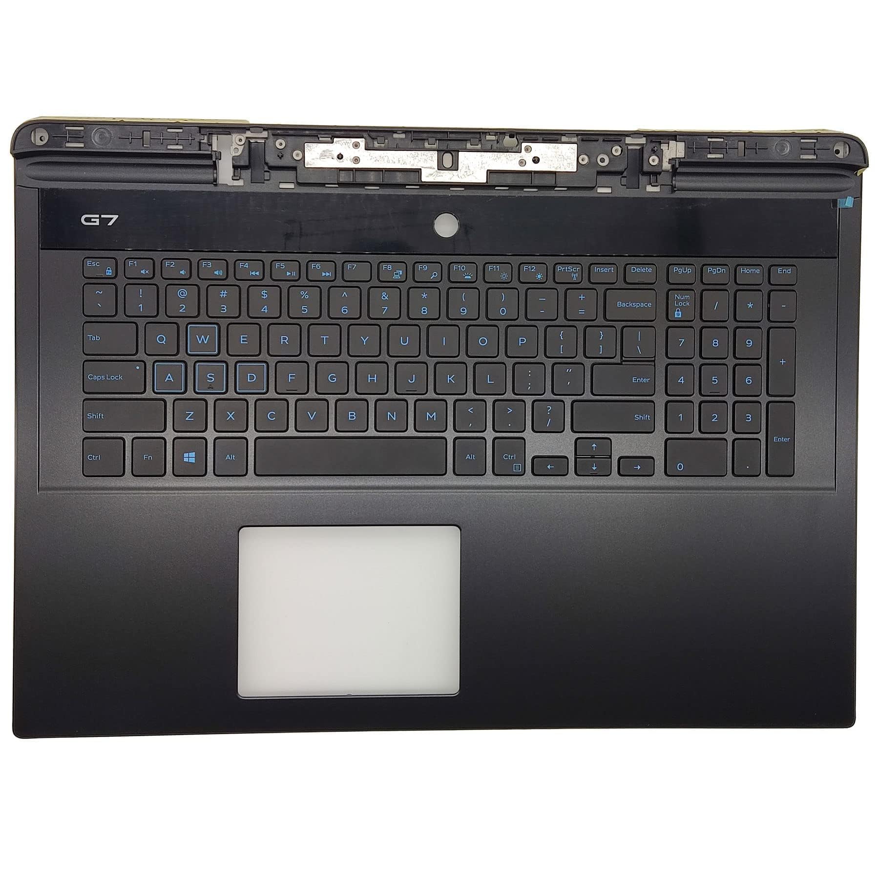 Replacement Upper Case Palmrest for DELL G7 17 7790 17.3''Series Gaming Laptop with Blue US Backlight Keyboard top Cover 00YW0N 009FKC