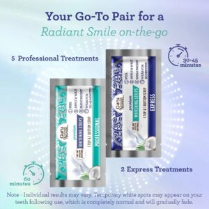 GuruNanda Teeth Whitening Strips - 7-Day Treatment with Non-Slip, Dry Strip Technology - Whitening Designed with Care for a Brighter Smile