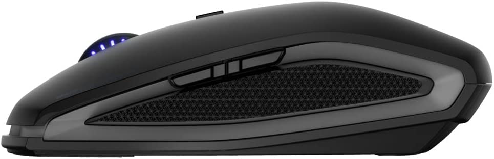 Cherry GENTIX BT Wireless Bluetooth Mouse, Multi-Device Function for up to 3 Devices, Switchable Resolution (1K/2K DPI), 7 Buttons and Scroll Wheel, Battery Operated (Black)