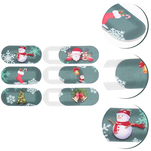 Gatuida 6pcs Christmas Camera Cover Camera for Computer Laptop Camera Laptop Protector Webcam Slide Blocker Webcam Blocker Protector Webcam Privacy Lens Protectors Camera Shield Cover Abs