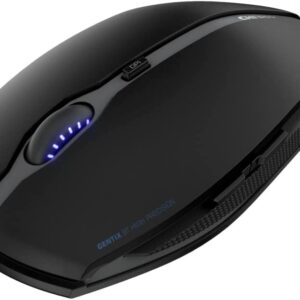 Cherry GENTIX BT Wireless Bluetooth Mouse, Multi-Device Function for up to 3 Devices, Switchable Resolution (1K/2K DPI), 7 Buttons and Scroll Wheel, Battery Operated (Black)