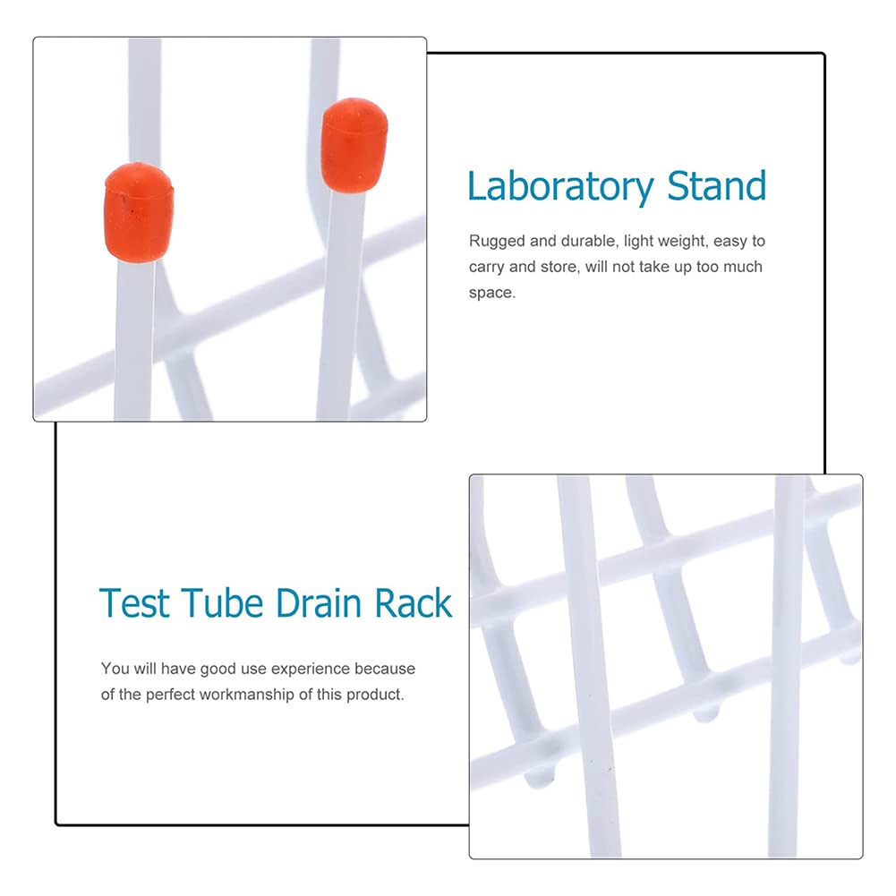 Viupolsor Lab Drying Rack 24 Pegs Lab Glassware Rack Wire Glassware Drying Rack Wall Mount/Freestanding Lab Glass Drying Rack