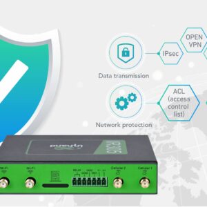 InHand Networks IR305 Industrial Iot LTE 4G VPN Router, 5 Ethernet Port, Dual sim, Wan failover, DI/DO Port, Remote Connection, Link Backup, Mu-mimo, VLAN. Support AT&T, T-Mobile & Verizon (CAT6)