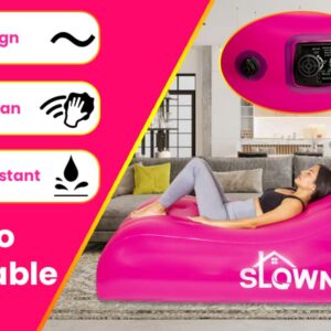 Slown BBL Bed - Inflatable BBL Mattress with Hole After Surgery for Butt Sleeping, Brazilian Butt Lift Recovery, BBL Bed with Hole with Built-in Electric Air Pump, Neck Pillow and Urination Device