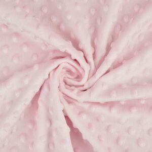 Baby Blanket for Girls Super Soft Double Layer Minky with Dotted Backing 3D Fleece Fluffy Fuzzy Baby Blanket with Chessboard Grid Design