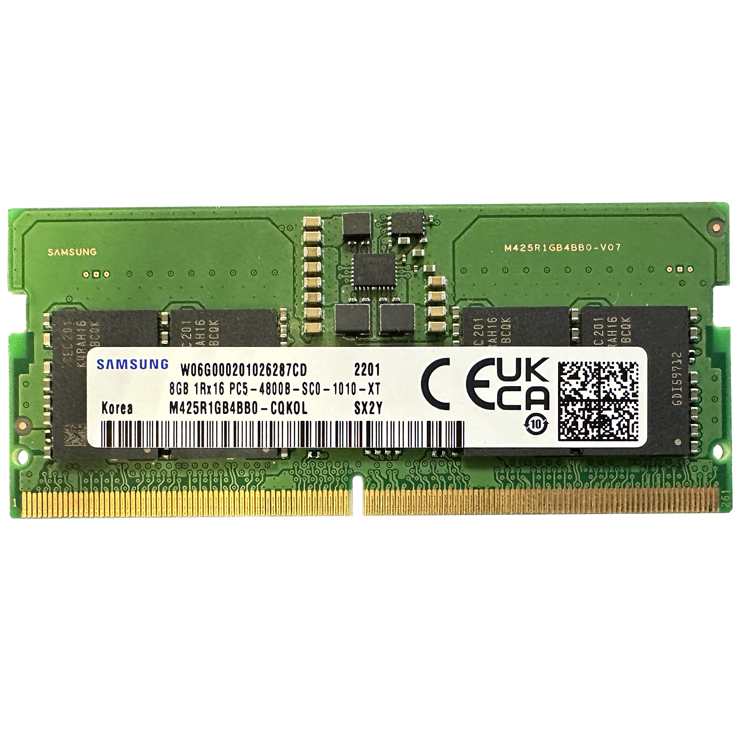 8GB DDR5 4800MHz SODIMM PC5-38400 CL40 1Rx16 1.1V SO-DIMM 262-Pin Laptop Notebook RAM Memory Module (M425R1GB4BB0-CQK) (OEM)