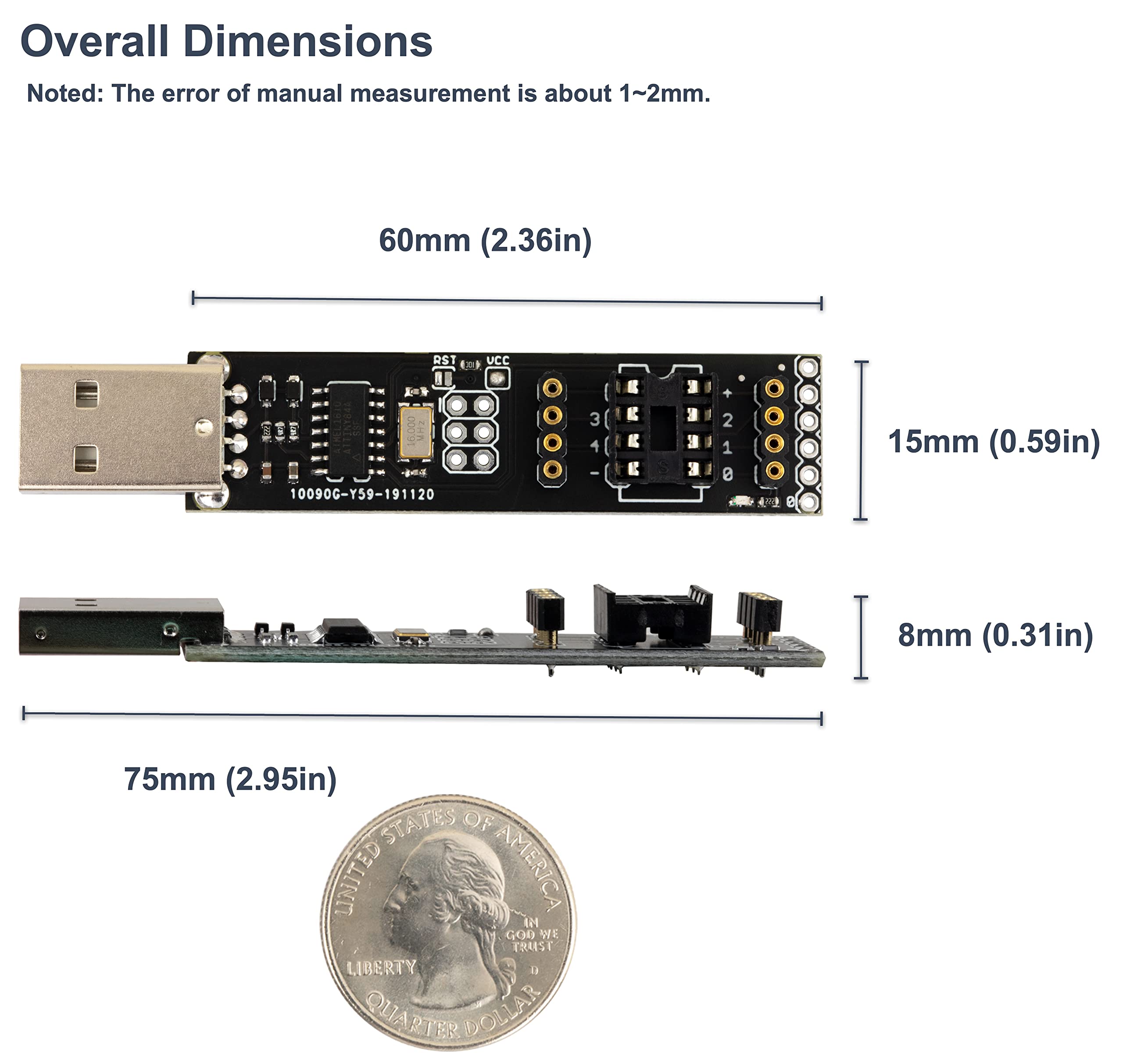 Tiny AVR Programmer USB ISP Tools for ATTiny85 ATTiny ICS for Arduino