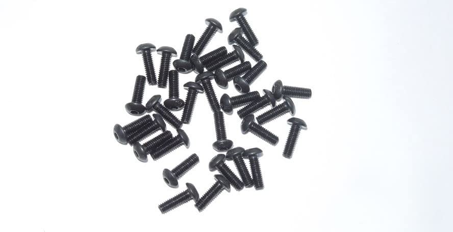 SSD RC M2.5 x 8mm Button Head Screws Black (32)