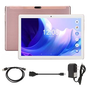 HD Tablet, Pink 3 Card Slot ROM 32GB 10.1in Tablet Dual Standby for Office (US Plug)