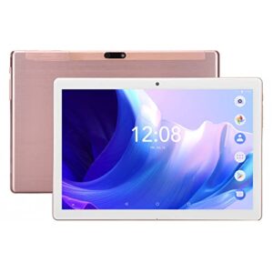 hd tablet, pink 3 card slot rom 32gb 10.1in tablet dual standby for office (us plug)