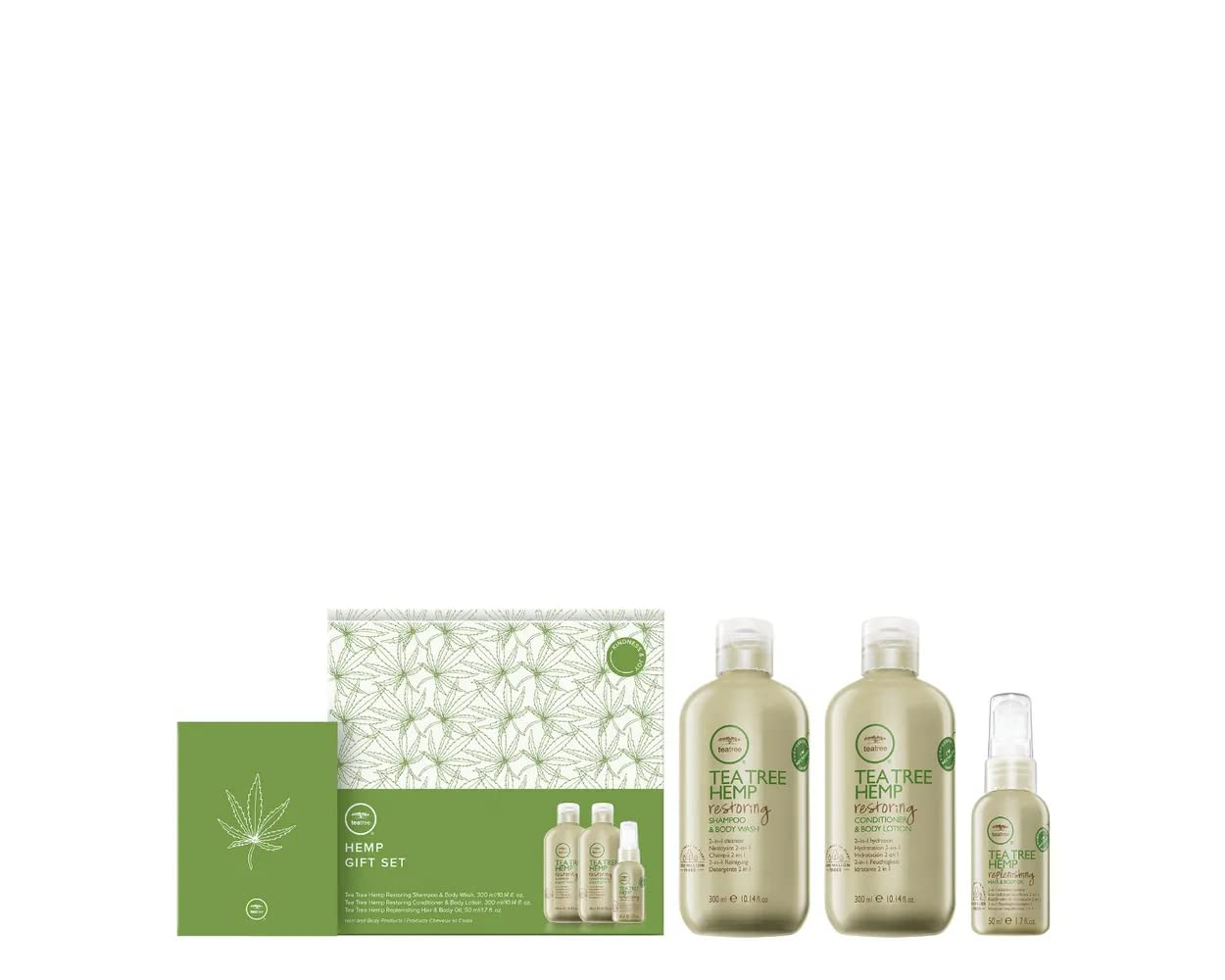 Tea Tree Hemp Holiday Gift Set, Multitasking Products, For All Hair + Skin Types