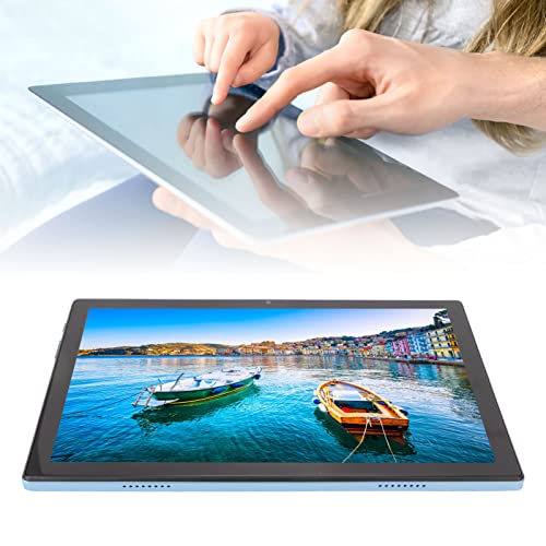 4G Call Tablet, 3200x1440 MTK6889 CPU 10.1 Inch Tablet ROM 256GB RAM 10GB Dual SIM Dual Standby for Home (Light Blue)