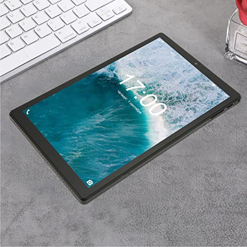 HD 10 Tablet, Tablet PC 3 and 64G IPS Screen 100240V Black Dual Speakers with 3G WiFi Network for Daily Travel (US Plug)